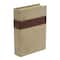 Beige & Brown Traditional Rectangular Wooden Book Set